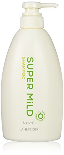 SUPER MILD Shiseido Shampoo Green Pump, 600 milliliters