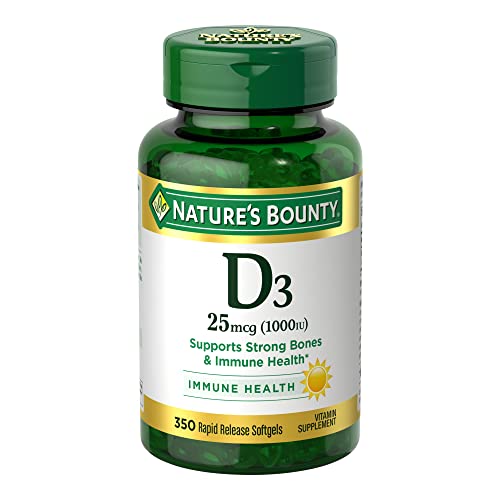 Nature’s Bounty Vitamin D3 1000 IU Softgels