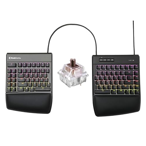 KINESIS GAMING Freestyle Edge RGB Split Mechanical Keyboard (MX Brown)