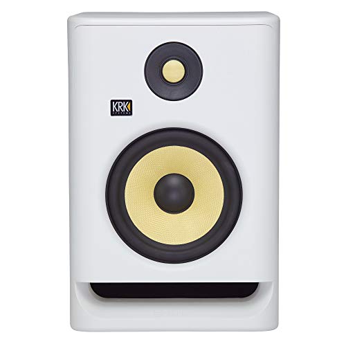KRK RP7 Rokit 7 G4 Professional Bi-Amp 7" Powered Studio Monitor, White Noise